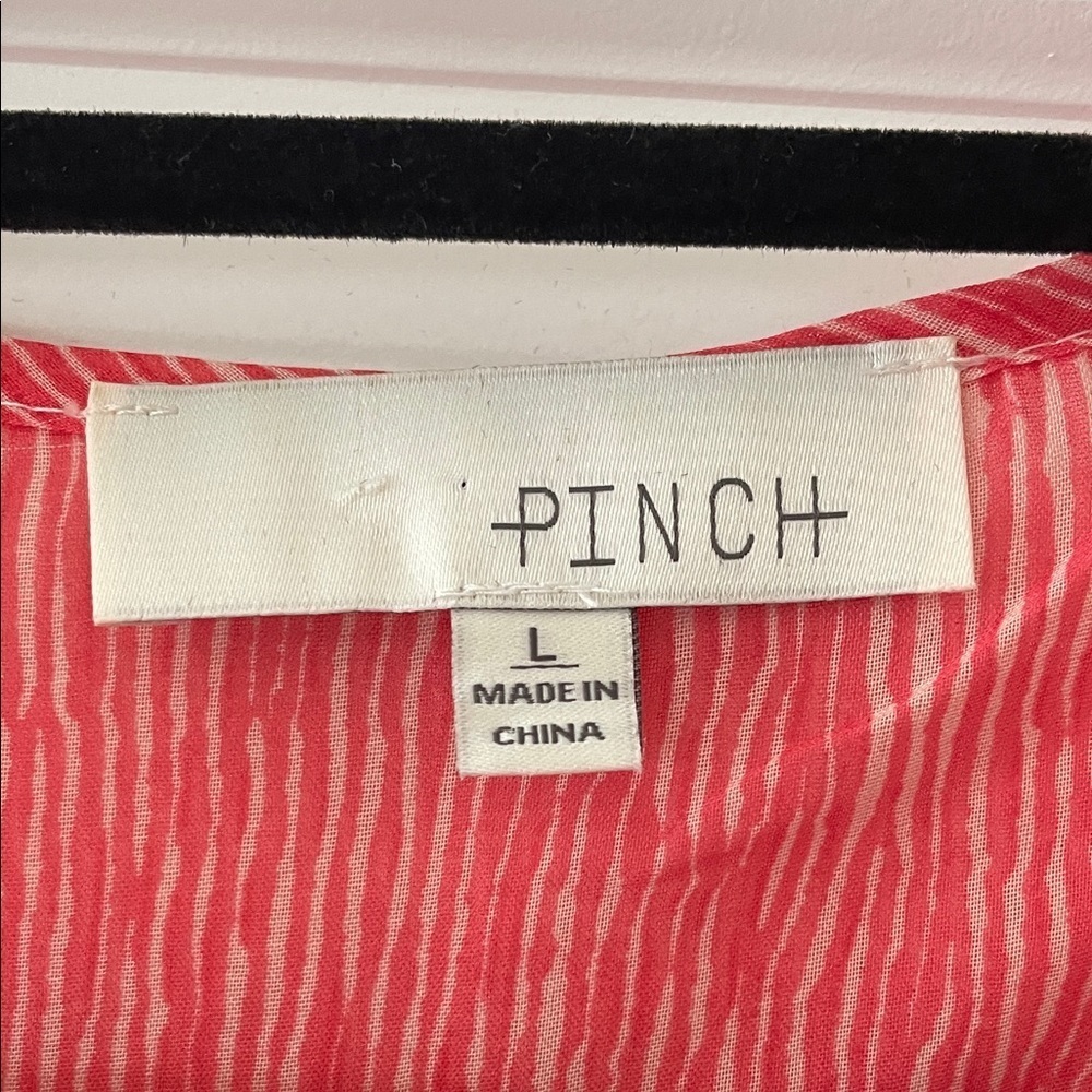 Pinch Red-Coral Ruffle Mini Dress - Picture 2 of 11